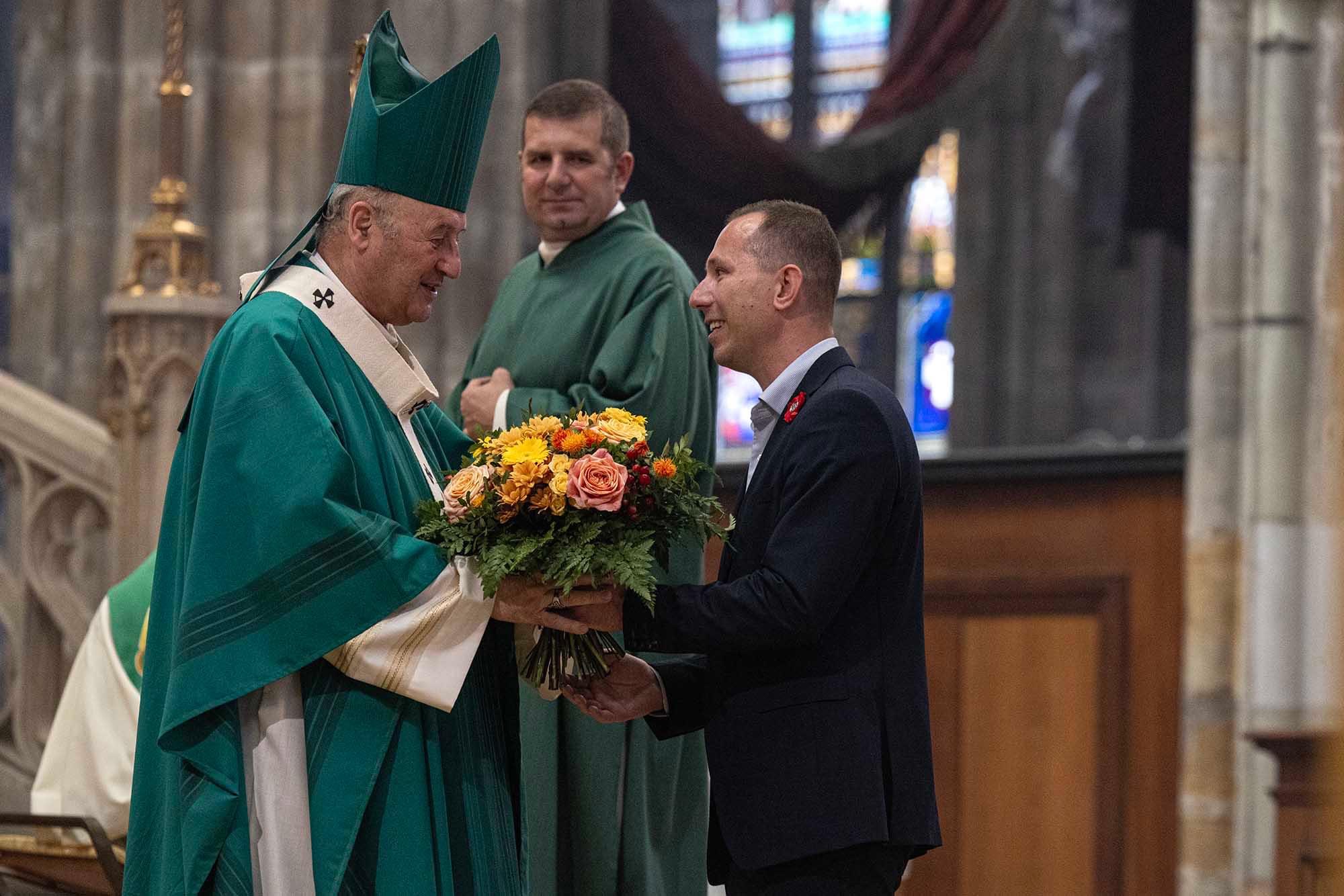 Mše v katedrále sv. Víta, Václava a Vojtěcha.